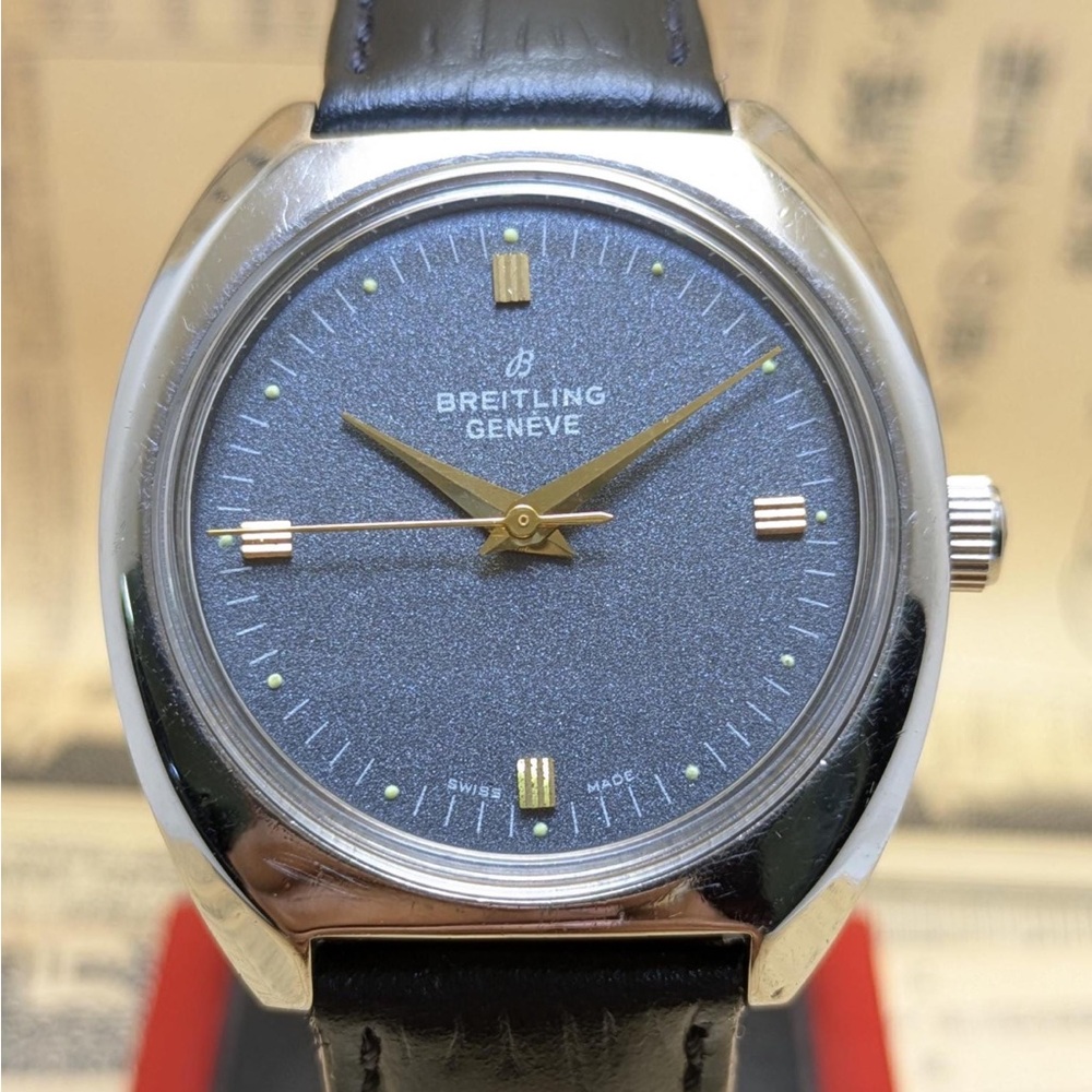 BREITLING Watch Mechanical Swiss made manual winding 17 jewels Grey - Vintage